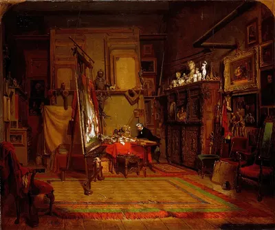 An Artist's Studio by John Ferguson Weir, 1864 — digital art print download