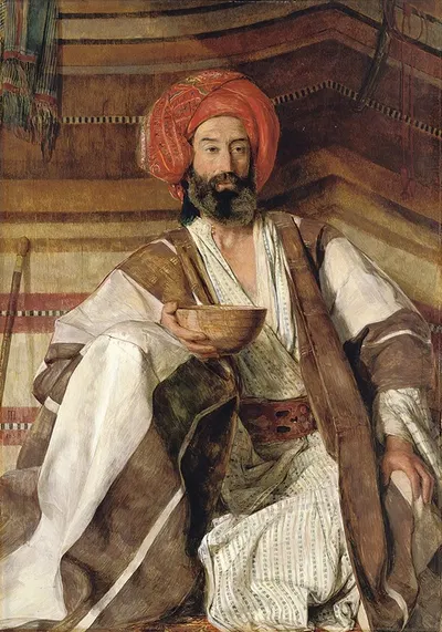 Араб из пустыни Синай by Джон Фредерик Льюис, 1858 — digital art print download