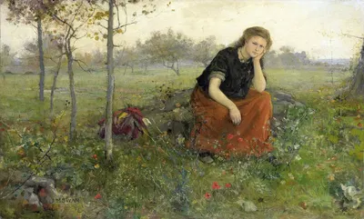 Беженка by Джон Макадлан Суон, 1870 - 1910 — digital art print download