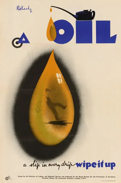 Oil – A Slip in Every Drip – Wipe it Up by Pat Keely — digital art print download