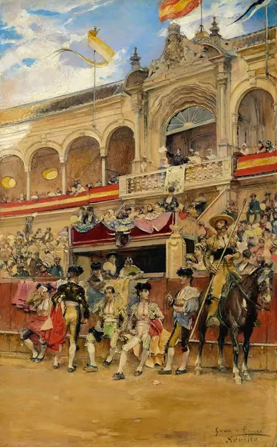 Внутри корриды by Хосе Гарсия Рамос, c. 1880 — digital art print download