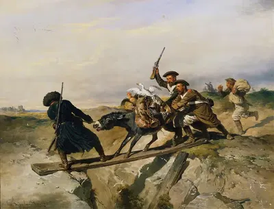 На пропе by Жозеф Антон Страссгшвандтнер, 1856 — digital art print download