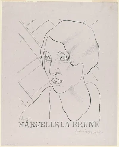 Marcelle la Brune by Хуан Грис — digital art print download