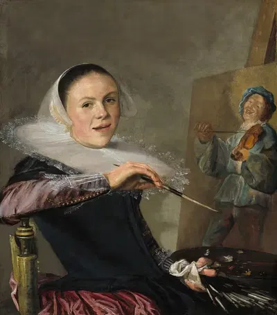 Self-Portrait by Judith Leyster, c. 1630 — digital art print download