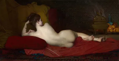 Odalisque by Jules Joseph Lefebvre, 1874 — digital art print download