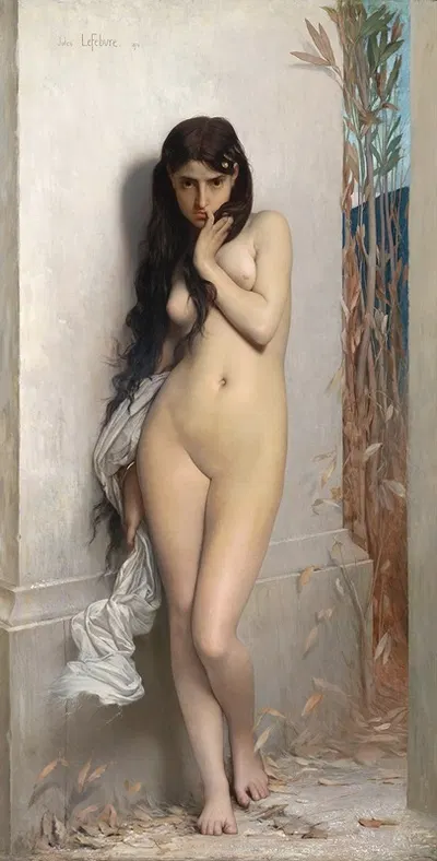 The grasshopper by Jules Joseph Lefebvre, 1872 — digital art print download
