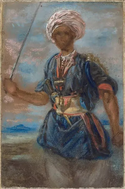 Турок by Жюль-Робер Огаст, 1815-1817 — digital art print download