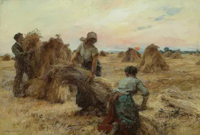 Жнецы by Леон Огюст Лермиц, 1888 — digital art print download