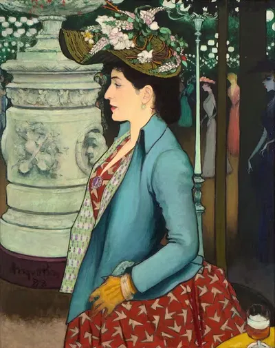 Элегантная женщина в Элисейских полях by Луи Анкетен, 1888 — digital art print download