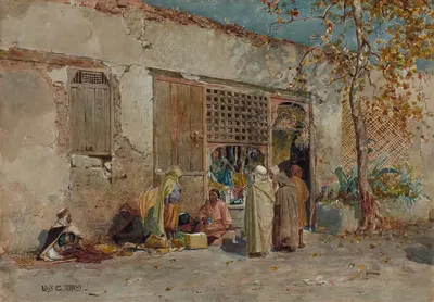 Марокканская сцена by Луис Комфорт Тиффани, c. 1871 — digital art print download