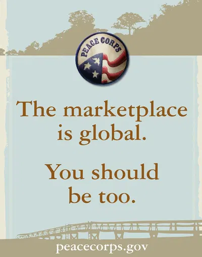 The marketplace is global by Peace Corps — digital art print download