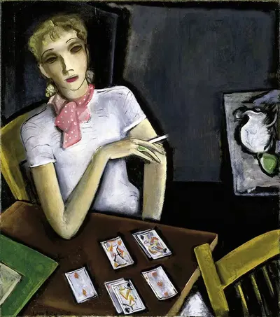 Девушка с картами by Льюcius Катчин, 1933 — digital art print download