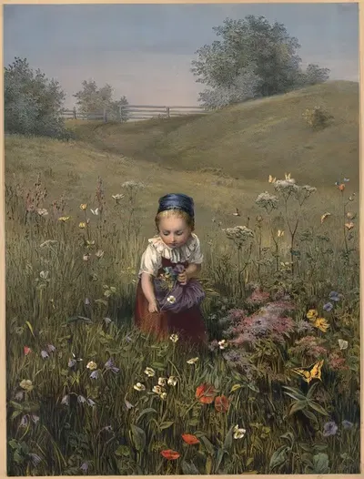 Весенние цветы by Людвиг Кнаус — digital art print download