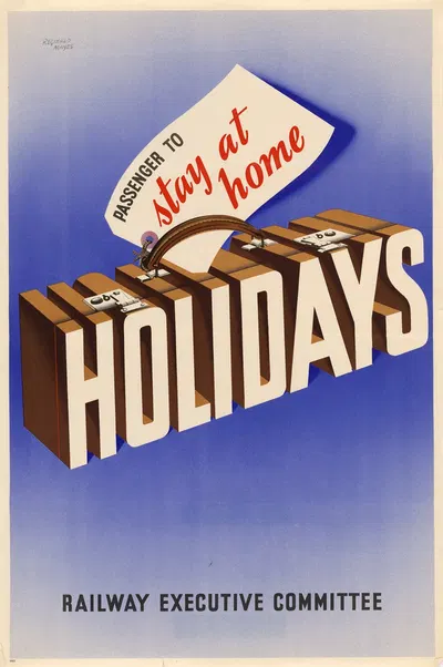 Holidays – Passenger to Stay at Home by Reginald Mayes — digital art print download