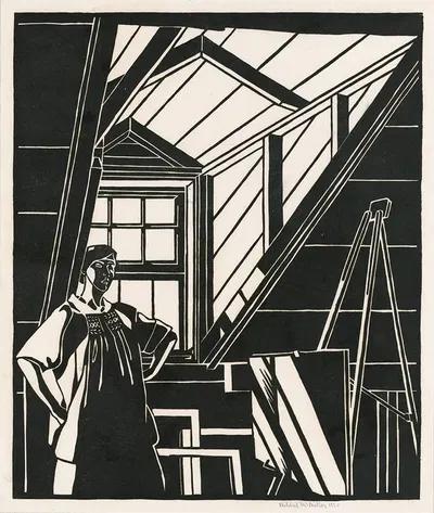 The Attic Window by Mildred McMillen, 1920 — digital art print download