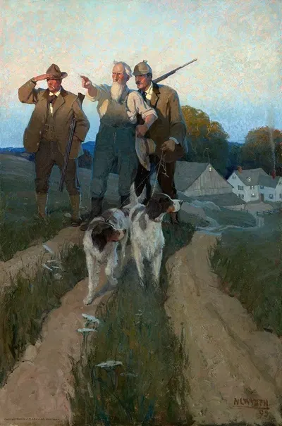 Вон там by Ньюэлл Конверс Уайет, 1909 — digital art print download
