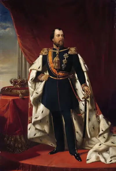 Портрет Вильгельма III, короля Нидерландов by Николас Пиенеман, 1856 — digital art print download