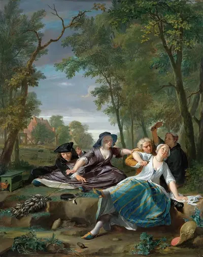 Птицеводы by Николаас Верколье, c. 1744 — digital art print download