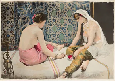Игроки в оселки by Поль Александр Альфред Леруа, 1899 — digital art print download