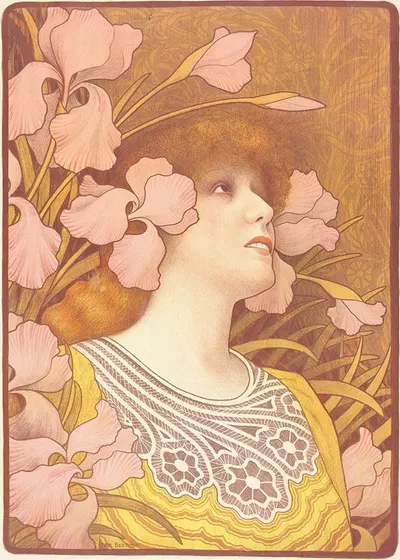 Сара Бернар как Мелисанда by Поль Бертон — digital art print download