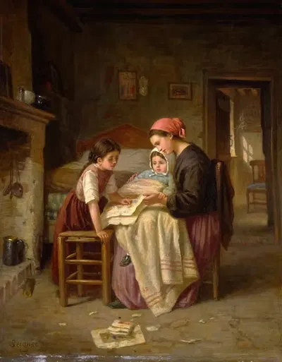 Больной ребенок by Поль Сеньяк — digital art print download