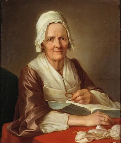 Old Woman by Per Krafft the Elder, 1768 — digital art print download