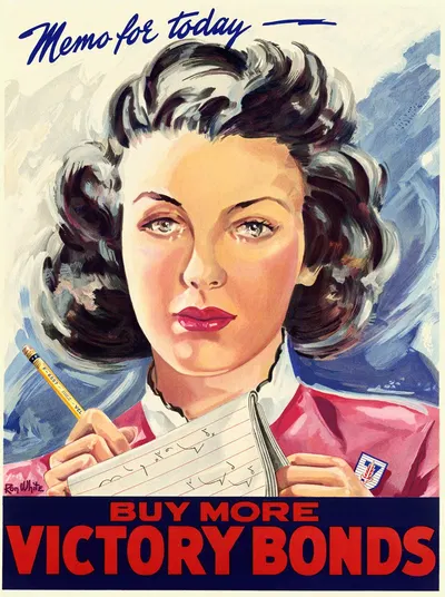 Memo for Today – Buy More Victory Bonds by Ron White — digital art print download
