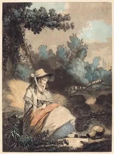 Бедная Аннет by Филибер-Луи Дебюкур, 1795 — digital art print download