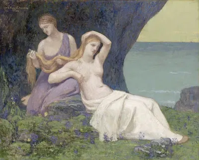 В вереске by Пьер Пюви де Шаванн, 1896 — digital art print download
