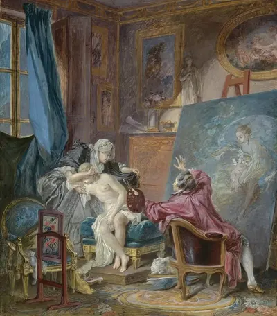 Честная модель by Пьер-Антуан Боден, 1769 — digital art print download