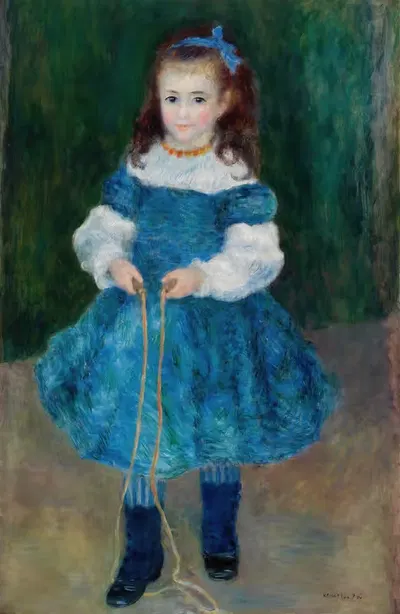 Girl with a Jump Rope (Portrait of Delphine Legrand) by Pierre-Auguste Renoir, 1876 — digital art print download