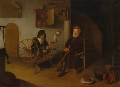 Пряха by Квирийн Ван Бреекеленкам, 1653 — digital art print download