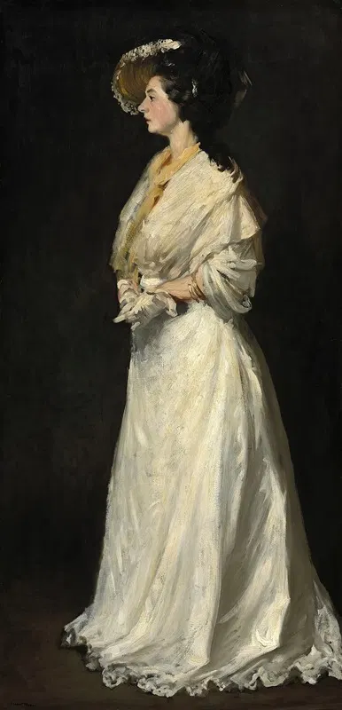 Young Woman in White by Robert Henri, 1904 — digital art print download