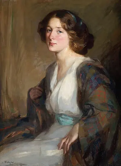 Очаровательная служанка, около by Роберт Хоуп, 1911 — digital art print download