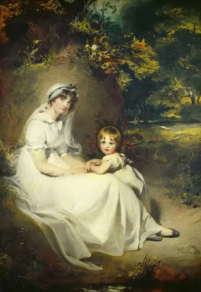 Lady Mary Templetown and Her Eldest Son by Sir Thomas Lawrence, 1802 — digital art print download