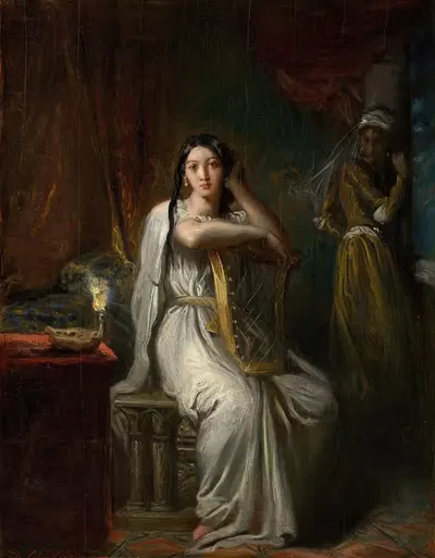 Дездемона (Песня ивы) by Теодор Шассериу, 1849 — digital art print download