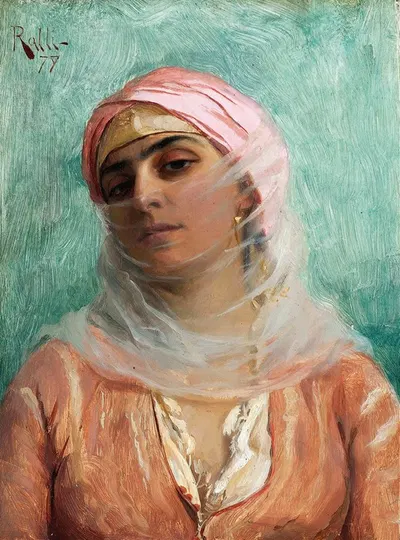 Молодая османка by Теодорос Ралли, 1879 — digital art print download