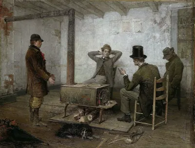 A Friendly Warning by Thomas Hicks, 1881 — digital art print download