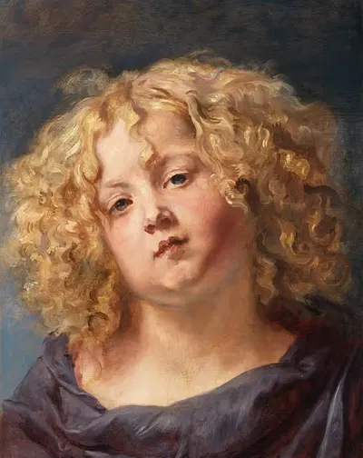 Study of a Boy's Head by Thomas Willeboirts Bosschaert — digital art print download