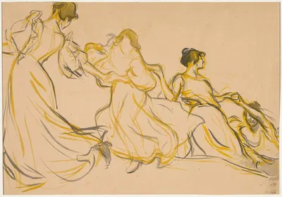 Study for the Decoration for the Salle des Fêtes for La Mairie du 11e arrondissement de Paris by Виктор Пруве, 1897 —…
