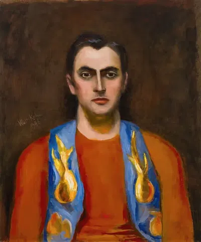 Golden and Blue Bolero by Walt Kuhn, 1946 — digital art print download