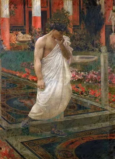 Медитация by Уильям де Лефтвич Додж, 1897 — digital art print download