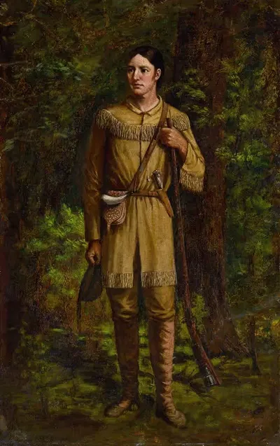 Дэви Крокетт by Уильям Генри Хаддл, 1889 — digital art print download