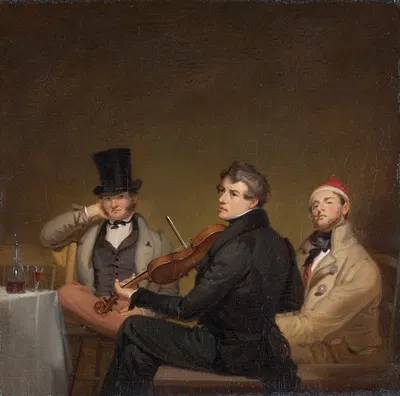 После ужина by Уильям Сидни Маунт, 1834 — digital art print download
