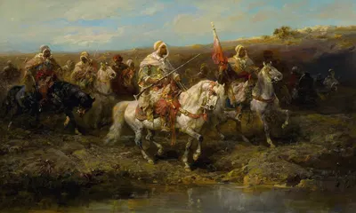 Арабский всадник by Адольф Шрайер — digital art print download