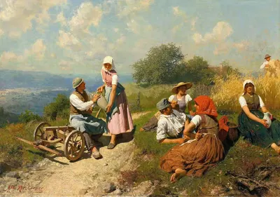Prachtvolle Sommerlandschaft Im Alpenvorland by Albert Ritzberger, 1888 — digital art print download