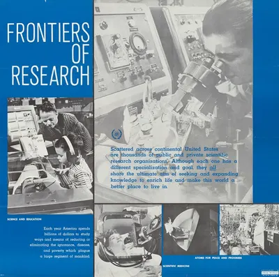 Frontiers of Research by U.S. Information Agency, 1969 — digital art print download