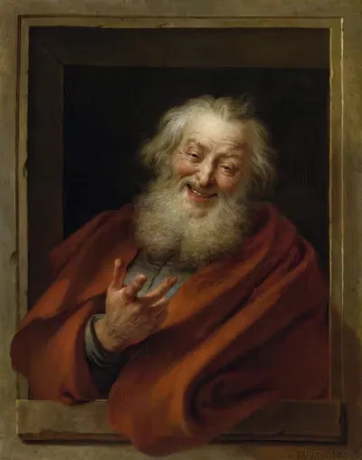 Веселый Демокрит by Шарль-Антуан Койпель, 1746 — digital art print download