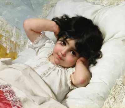 Portrait Of Marie-Louise by Émile Munier, 1880 — digital art print download