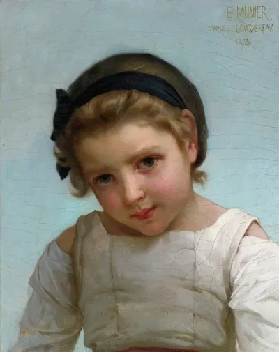 Portrait Of A Young Girl by Émile Munier — digital art print download